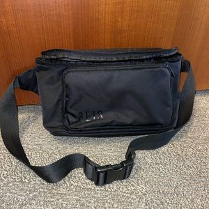 Beis diaper pack/fanny in black with changing pad